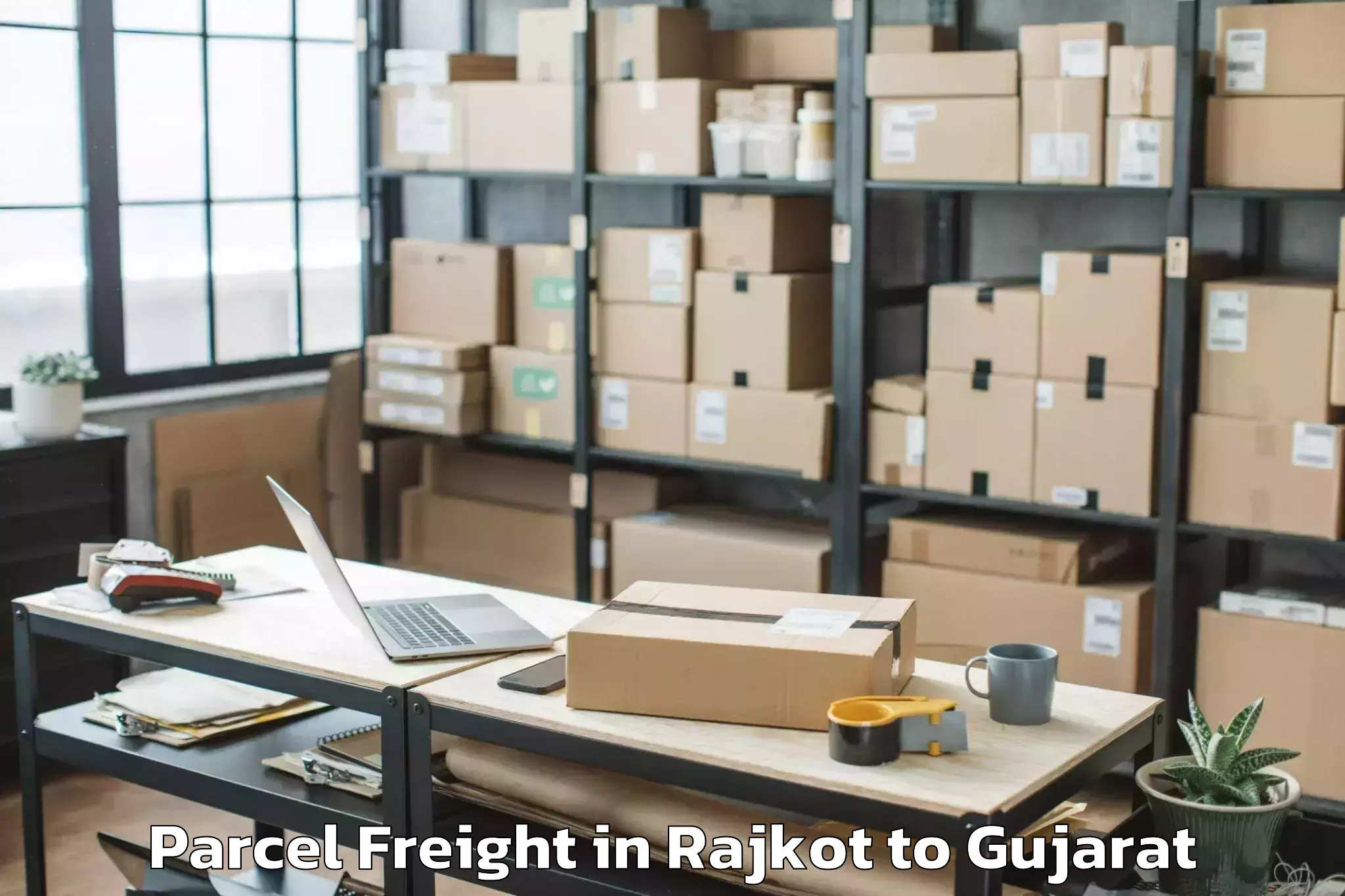 Book Rajkot to Netrang Parcel Freight Online